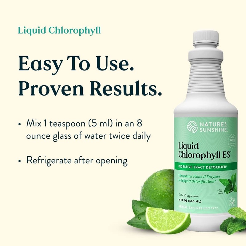 Nature's Sunshine Liquid Chlorophyll - Immunity Support, Detox & Cleanse,