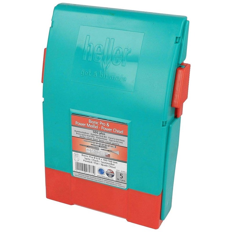 Heller Tools 262880 Mixed-Chisel, Silver, Set of 5 Pieces