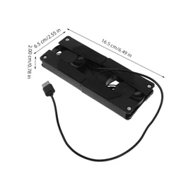 Operitacx Laptop Kühlpad mit USB Lüftersteuerung Tragbarer Laptopständer für Effiziente Wärmeableitung für Büro mit Rutschfesten Füßen für Stabilen Halt
