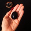 Set de Huevo yoni Ombliguera y Disco Espejo de obsidiana
