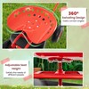 Giantex Garden Work Seat with Wheels, 360 Degree Swivel Gardening