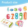 KSVFTB 20 PCS Wooden Numbers, Number Blocks, Colorful Digital Building
