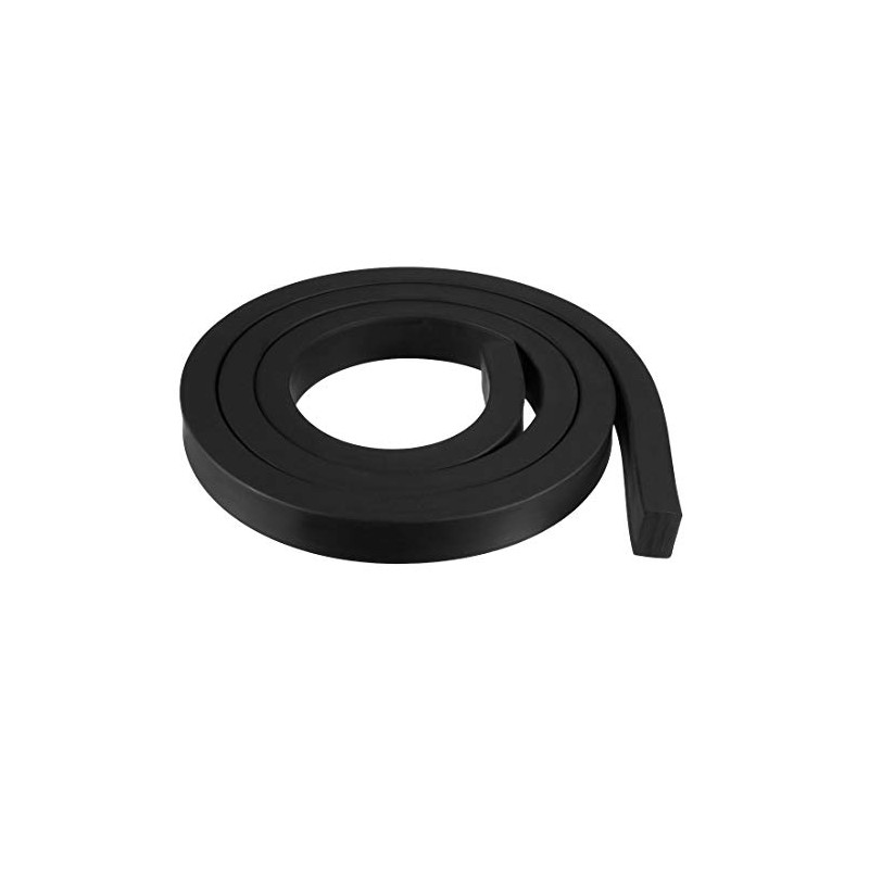 sourcing map Solid Rectangle Rubber Seal Strip 15mm Wide 10mm