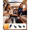 SUPERONE 5 in 1 Retractable Car Charge with Dual Type