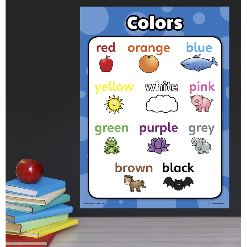 Palace Curriculum Colors Poster Chart - LAMINATED (18 x 24)