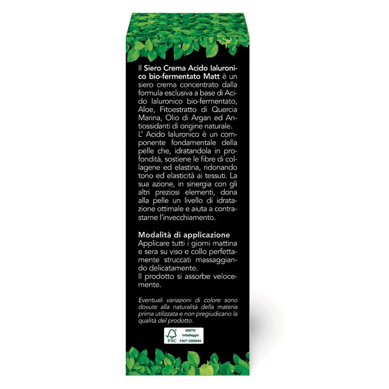 Acido ialuronico per viso anti-age con Olio di Argan -