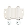 Sourcingmap Double Magnetic Touch Catch Latch Plastic PE White for