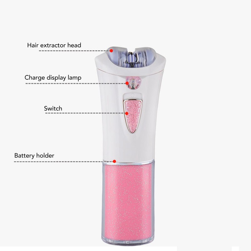 Epilator for Women Smoothness Glide Face Epilator Portable Body Hair