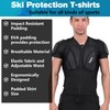 Dialudon Men's Snowboard Protective Padded Shirt for Back Spine Shoulder
