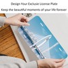 Runseaway 4PCS Black Blank Metal License Plate Blanks, 12”x6” Aluminum