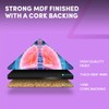 1 x Triangle Coaster - Human 3D Lungs Doctor Hospital