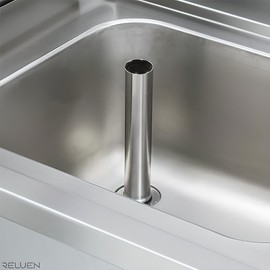 OCS Parts Nickel Plated Brass Bar Sink Overflow Pipe | Overflow Tube for 1-Inch NPT Drains | With Grommet and Strainer (3-Pack, 9-Inch)