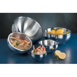 American Metalcraft AB6 Stainless Steel Double Wall Angle Insulated Bowl, 680ml
