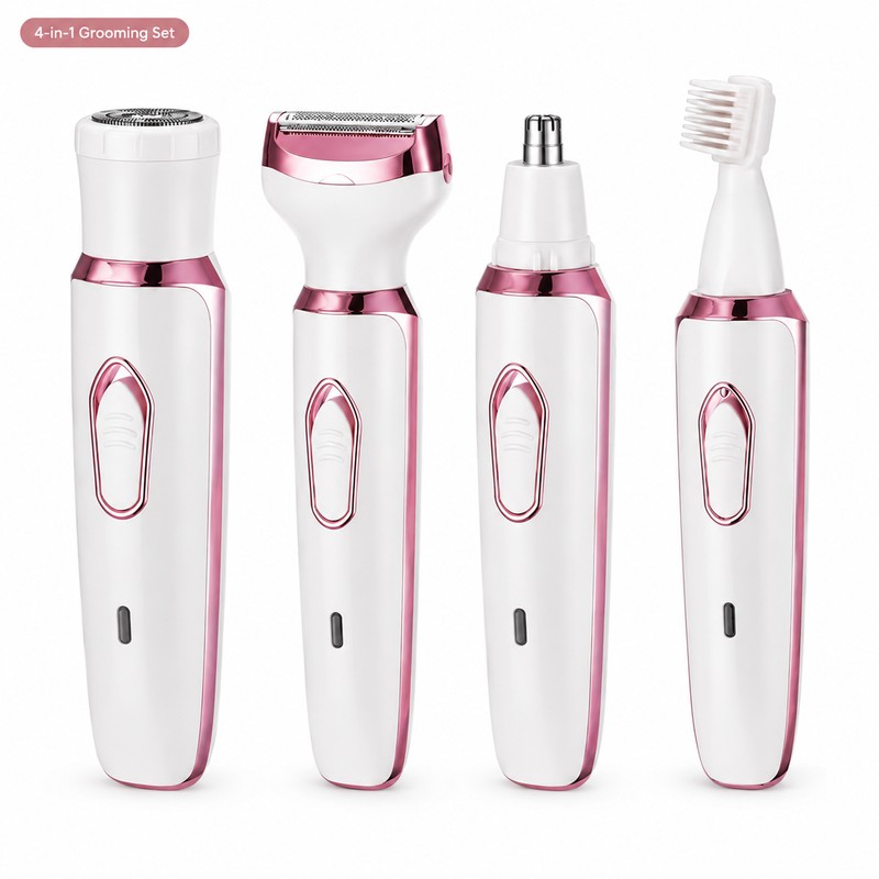 4-in-1 Electric Hair Remover for Face & Body – USB