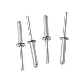100pcs 1/4" x 3/4" Aluminum Blind Rivets, Silver, 6.4x 19mm Pop Rivets