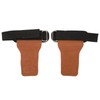 1 Pair Weight Lifting Grip Straps Double Cowskin Deadlifts Pull