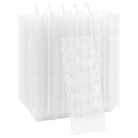 HOIGON 80PCS 12 Count Plastic Egg Cartons, Clear Egg Cartons Bulk, Reusable Chicken Egg Tray for Family, Farm Market Display
