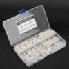 600Pcs Flat Washer 9 Sizes White Nylon Gasket Assortment Kit