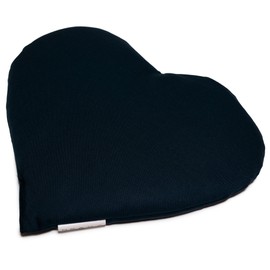 Grain Pillow Heart ca. 30 x 25 cm dark blue, , ,