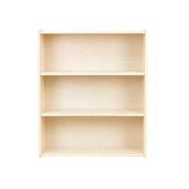 RRI Goods 3-Shelf Bookcase, Montessori Bookshelf and Storage Unit in Birch Plywood, Arts & Crafts Supplies Organizer for Toddlers (36")