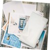 DOITOOL 4 Pack Plastic Storage Boxes Stackable for Postcards Photos