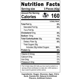 Original Jelly Fruit Slices, Gummi Sweet Confection Candies, Traditional Old Fashioned, Vegan, Gluten-Free, Kosher Certified Parve (Orange, 1 Pound)