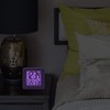 Equity by La Crosse 70904 Soft Purple Cube LCD Alarm