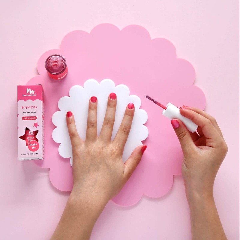 No Nasties Kids Water-Based Nail Polish - Bright Pink, 8.5ml