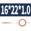 10pcs Copper Crush Washers Car Flat Sealing Plate Gaskets Rings