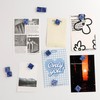 12Pcs Navy Blue Gradient Ceramic piece Refrigerator Magnets Suitable for