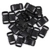 YQBOOM 3/8 Inch, 20 Pack Black Plastic Side Release Buckle