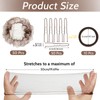 110 Pcs Hair Nets for Buns Set Incluede 50 Invisible