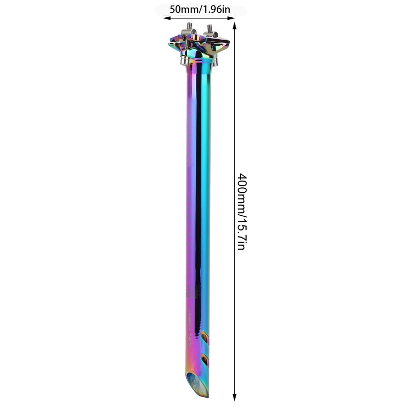 400MM CNC Aluminum Alloy Bicycle Seatpost Adjustable Mountain Bike Saddle