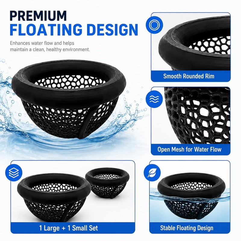 2 PCS Floating Betta Hammock, Shrimp Feeder, Small Fish Feeding