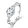STARCHENIE Promise Rings for Her 925 Sterling Silver Infinity Ring