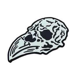 LEGEEON Tactical Nordic Raven Skull Crow Viking Odin PVC Patch Compatible with Velcro - Patches for Clothing, Tactical Equipment, Plate Carrier, Airsoft Vest and Patches for Hats