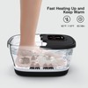 HOSPAN Collapsible Foot Spa with Heat, Bubble, Red Light, and