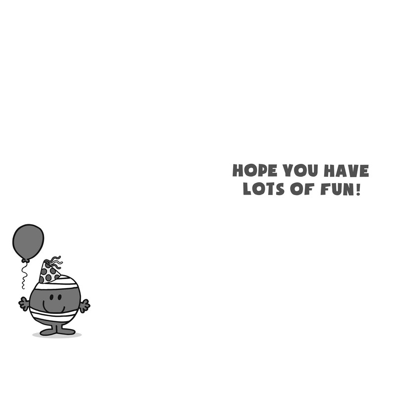 Mr Men Birthday Card, Happy Birthday