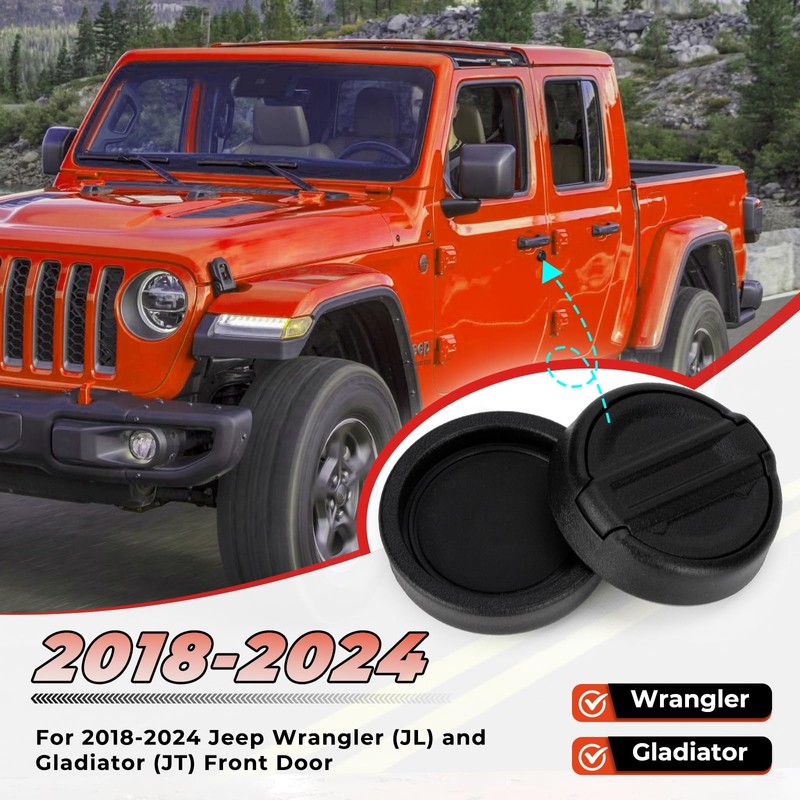 CALBEAU Keyhole Covers for 2018-2024 Jeep Wrangler JL and Gladiator