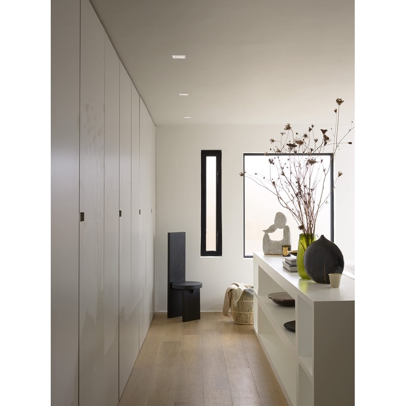Astro Minima Slimline Square Adjustable Fire-Rated Indoor Downlight (Matt White),