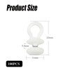 QZVCGSTA 100 Pcs Curtain Hooks Gliders Rollers White Curtain Hooks
