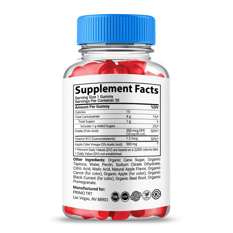 Primo TRT Gummies, All Natural Formula, Maximum Strength, PrimoTRT (5