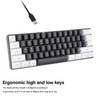 G61 Mini RGB Keyboard LED Backlight 61 Keys Ergonomic Mechanical