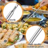 GEEHUA Extendable Fork Spoon, Telescopic Fork and Spoon Set, Stainless