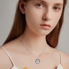 TOUPOP July Birth Flower Necklace 925 Sterling Silver Lotus Necklace