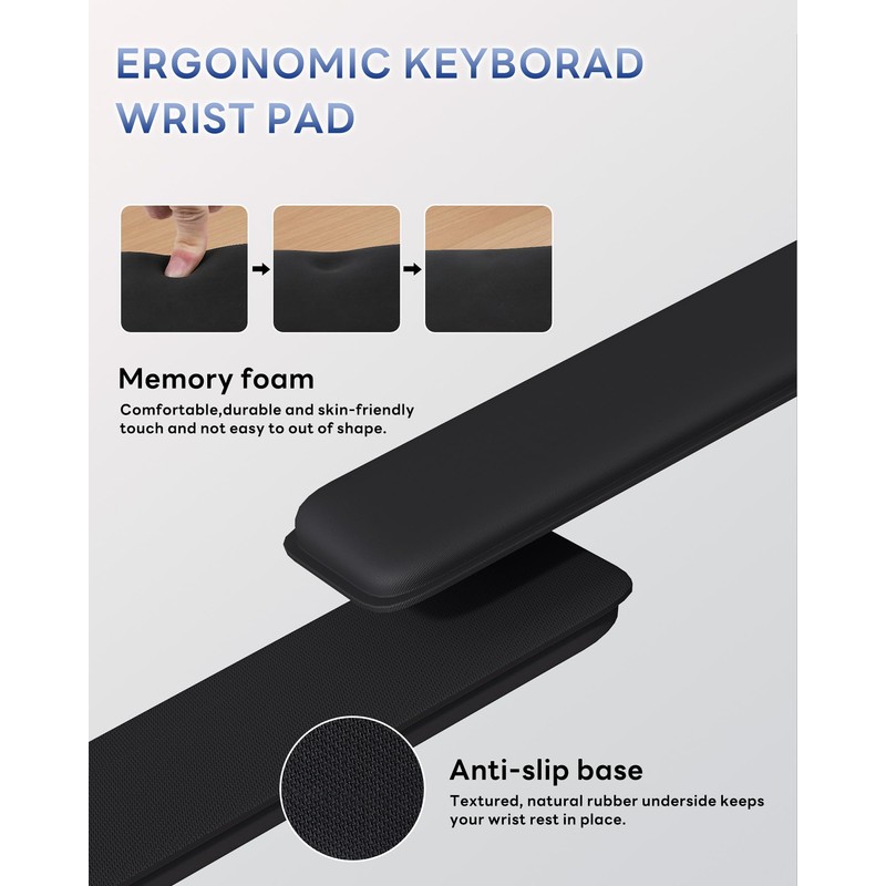 Laborio Computer Keyboard Wrist Rest Stand for Desktop, Keyboard Holder