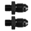 1 Pair AN4 to M8 Oil Cooler Fitting Adapter Black