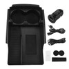 Wireless Phone Charging Pad Organizer Box with Water Cup Holder