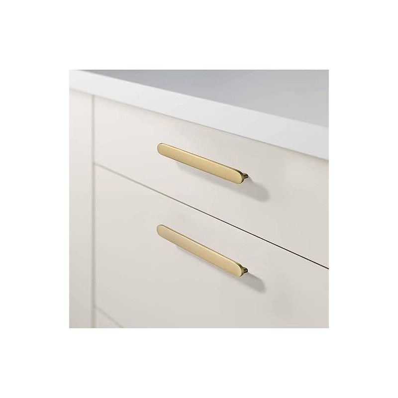 5 Pack Gold Drawer Pulls, 221MM Brushed Gold Cabinet Pulls