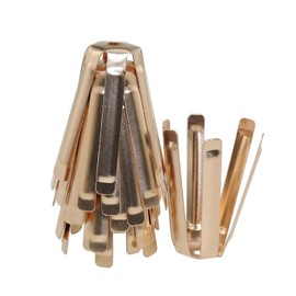 Mykepoda 12pcs/Pack Universal Brass Golf Shaft Adapter Spacer Fits .335 .350 .355 .370 for All Shaft 6 Legs Golf Shaft Shims for Iron Shaft